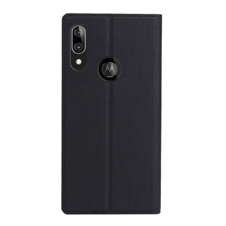 For Motorola Moto E6 Plus ViLi Shockproof TPU + PU Horizontal Flip Protective Case with Card Slot & Holder