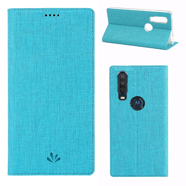 For Motorola Moto One Action ViLi Shockproof TPU + PU Horizontal Flip Protective Case with Card Slot & Holder