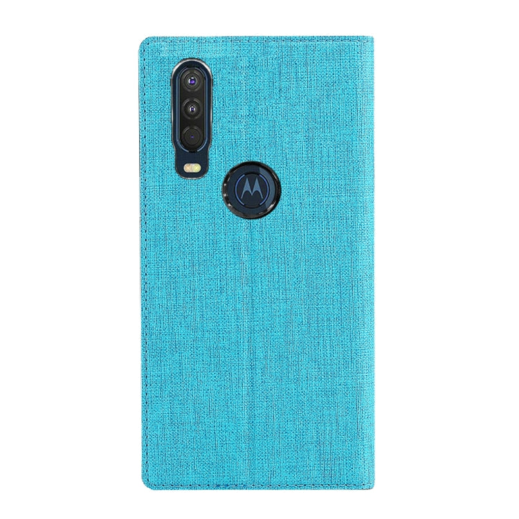 For Motorola Moto One Action ViLi Shockproof TPU + PU Horizontal Flip Protective Case with Card Slot & Holder