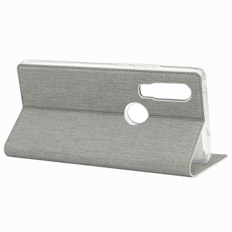 For Motorola Moto One Action ViLi Shockproof TPU + PU Horizontal Flip Protective Case with Card Slot & Holder