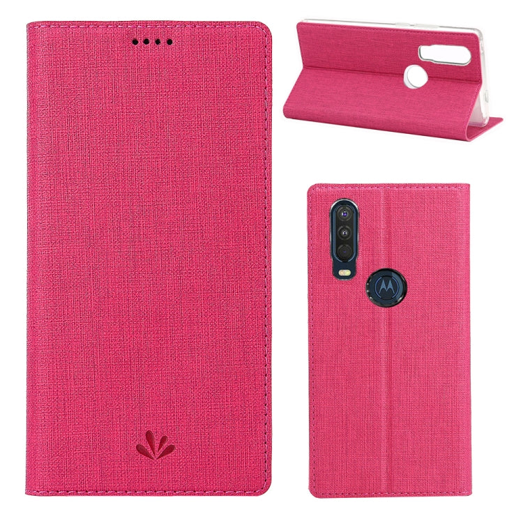 For Motorola Moto One Action ViLi Shockproof TPU + PU Horizontal Flip Protective Case with Card Slot & Holder