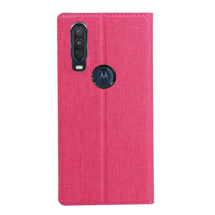 For Motorola Moto One Action ViLi Shockproof TPU + PU Horizontal Flip Protective Case with Card Slot & Holder