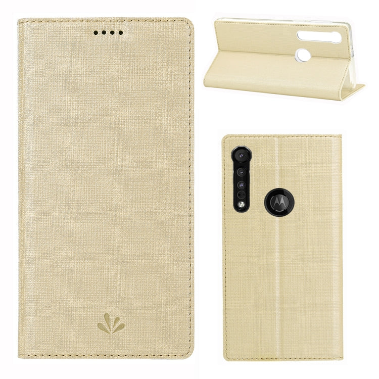 For Motorola Moto G8 Play ViLi Shockproof TPU + PU Horizontal Flip Protective Case with Card Slot & Holder