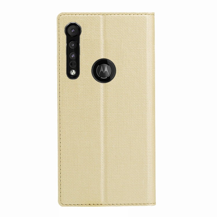 For Motorola Moto G8 Play ViLi Shockproof TPU + PU Horizontal Flip Protective Case with Card Slot & Holder