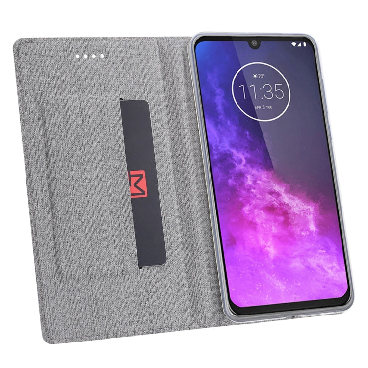 For Motorola Moto G8 Play ViLi Shockproof TPU + PU Horizontal Flip Protective Case with Card Slot & Holder