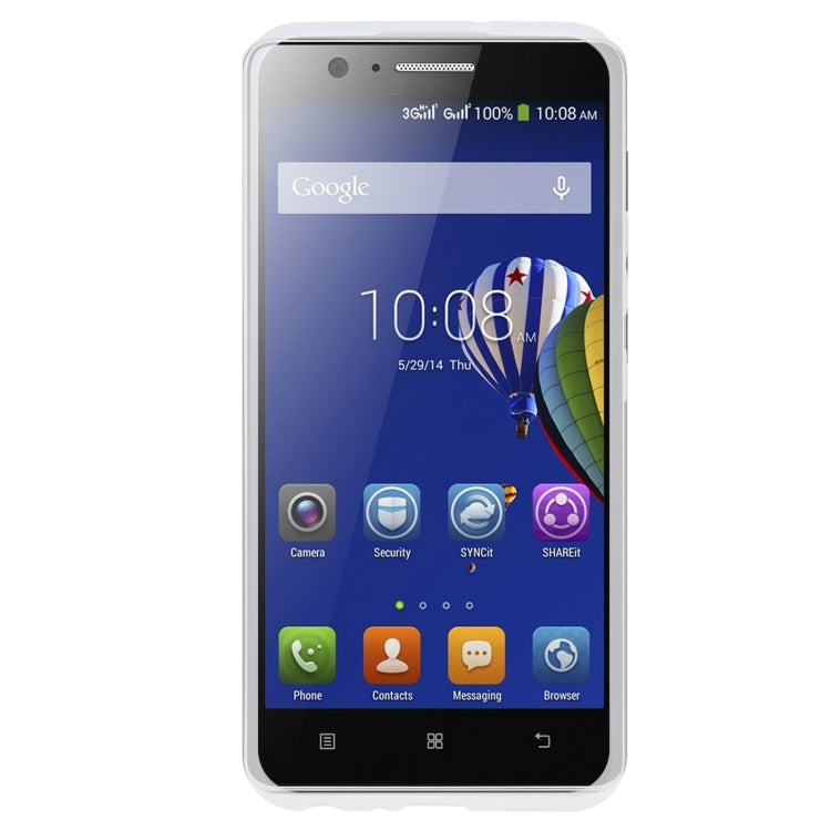 TPU Phone Case For Lenovo A536(Transparent White)