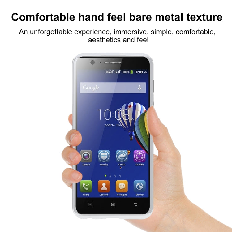TPU Phone Case For Lenovo A536(Transparent White)