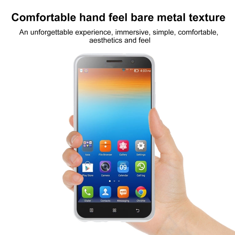 TPU Phone Case For Lenovo A850(Transparent White)