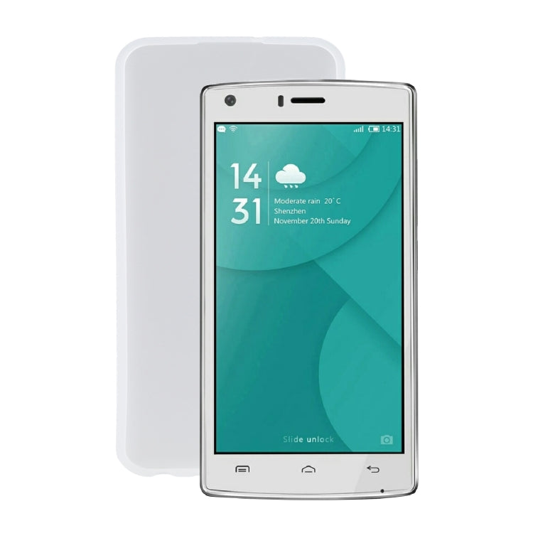 TPU Phone Case For Doogee X5 Max(Transparent White)