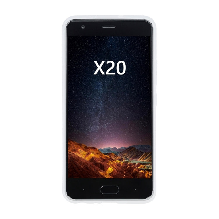 TPU Phone Case For Doogee X20(Transparent White)