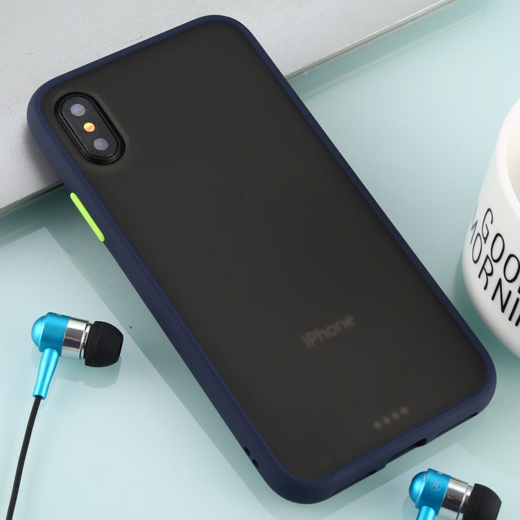 For iPhone X / XS Skin Hand Feeling Series Anti-fall Frosted PC+ TPU Case