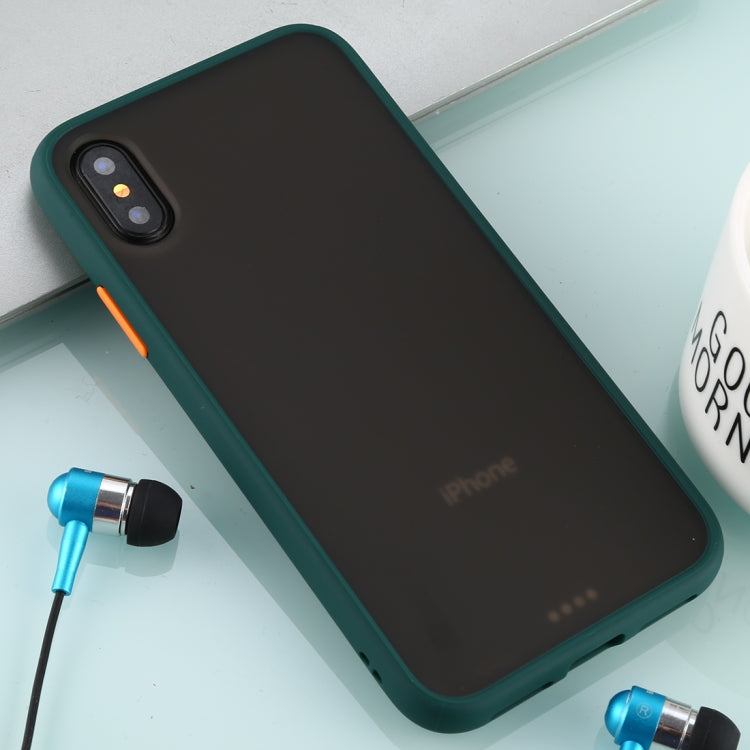 For iPhone X / XS Skin Hand Feeling Series Anti-fall Frosted PC+ TPU Case