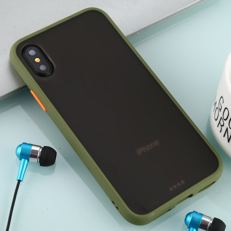 For iPhone X / XS Skin Hand Feeling Series Anti-fall Frosted PC+ TPU Case