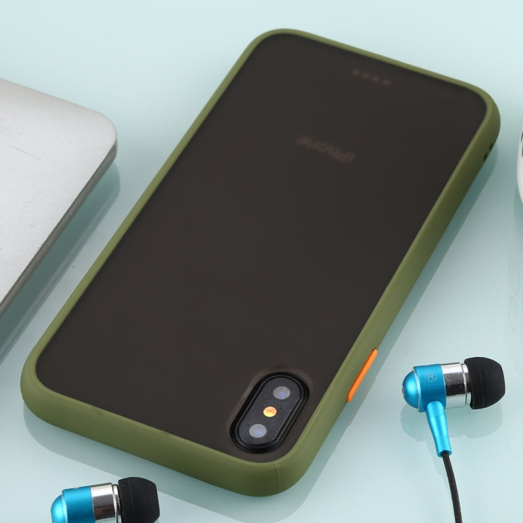 For iPhone X / XS Skin Hand Feeling Series Anti-fall Frosted PC+ TPU Case