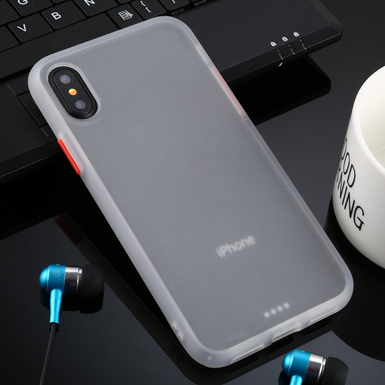 For iPhone X / XS Skin Hand Feeling Series Anti-fall Frosted PC+ TPU Case