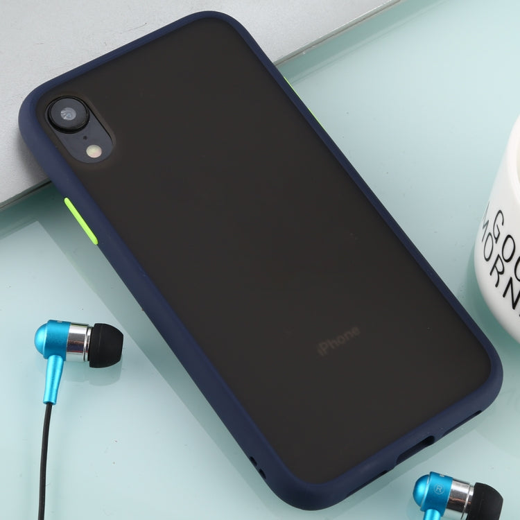 For iPhone XR Skin Hand Feeling Series Anti-fall Frosted PC+ TPU Case