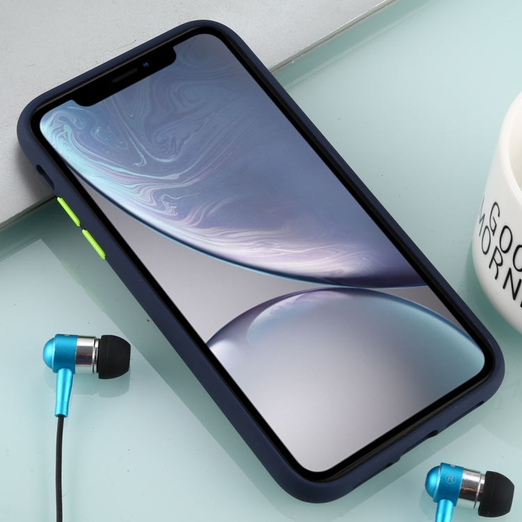 For iPhone XR Skin Hand Feeling Series Anti-fall Frosted PC+ TPU Case