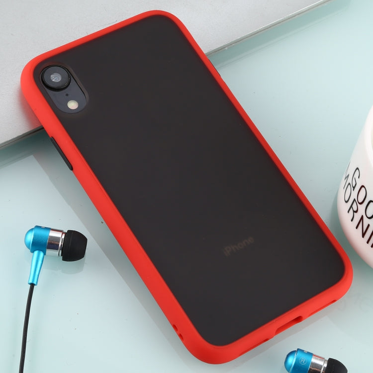For iPhone XR Skin Hand Feeling Series Anti-fall Frosted PC+ TPU Case