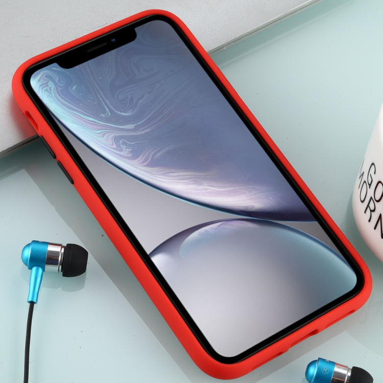 For iPhone XR Skin Hand Feeling Series Anti-fall Frosted PC+ TPU Case