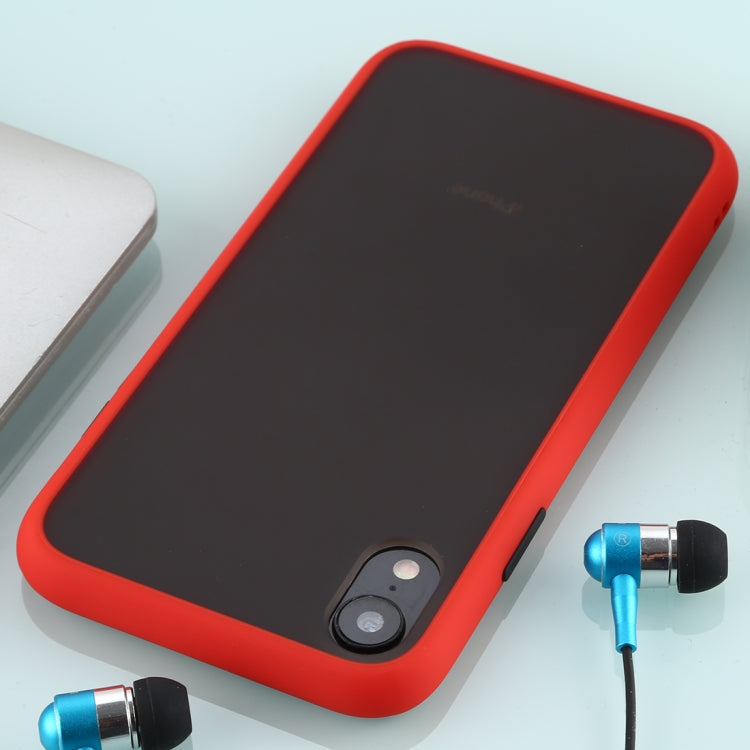 For iPhone XR Skin Hand Feeling Series Anti-fall Frosted PC+ TPU Case