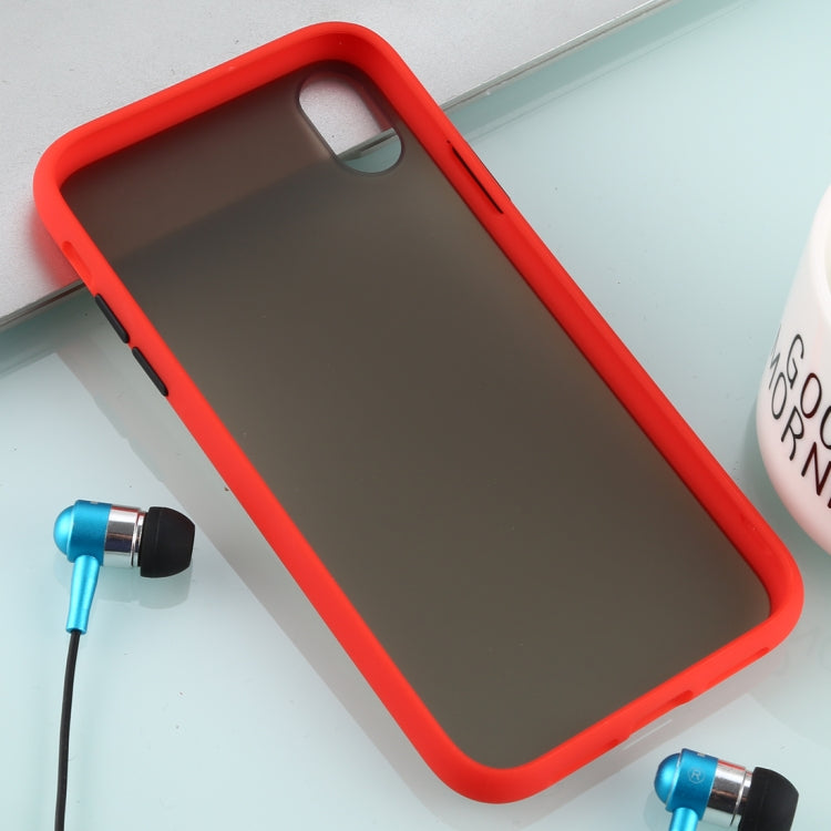 For iPhone XR Skin Hand Feeling Series Anti-fall Frosted PC+ TPU Case