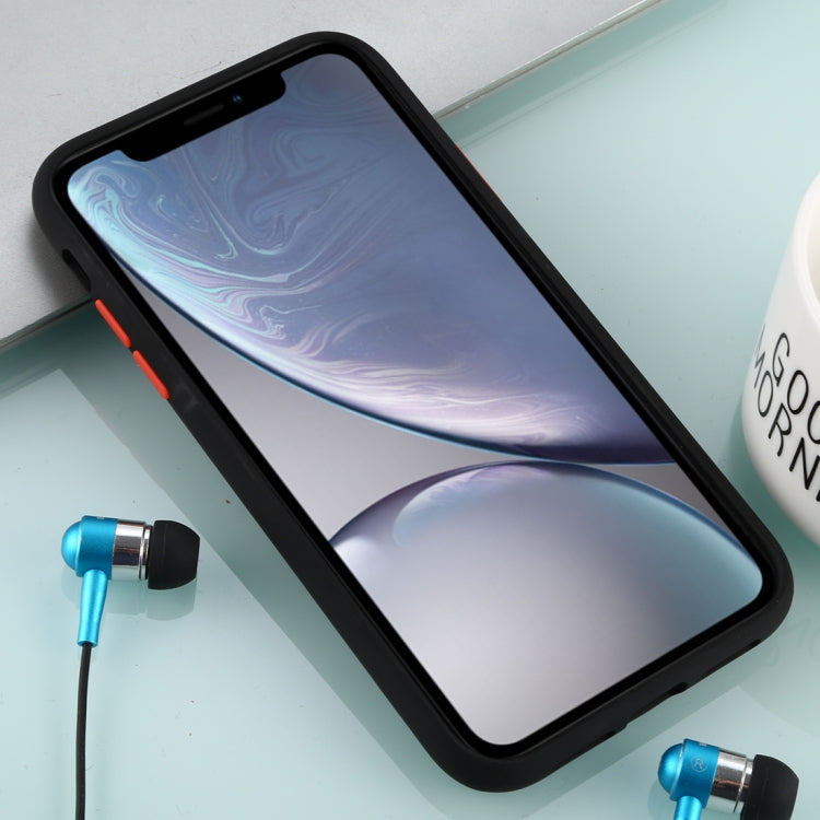 For iPhone XR Skin Hand Feeling Series Anti-fall Frosted PC+ TPU Case