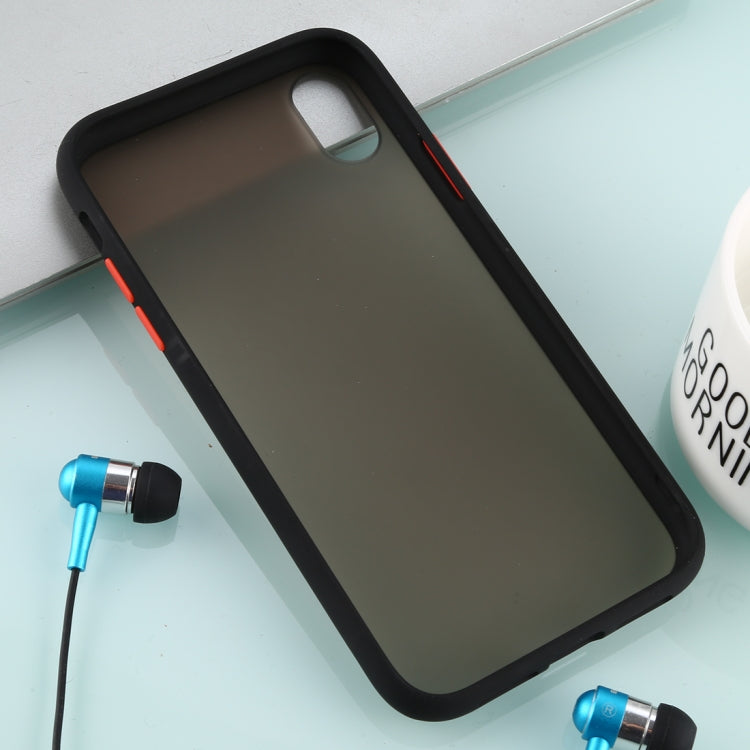 For iPhone XR Skin Hand Feeling Series Anti-fall Frosted PC+ TPU Case
