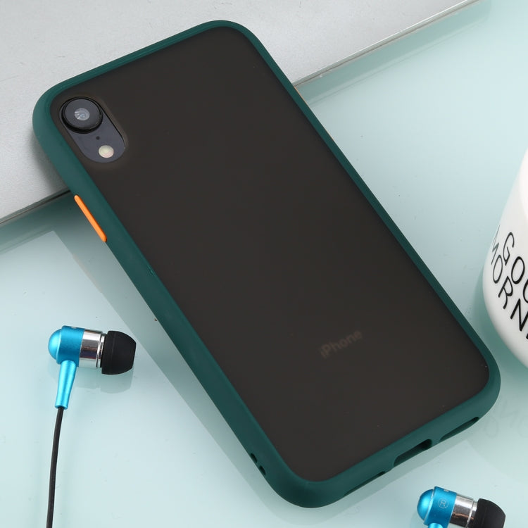 For iPhone XR Skin Hand Feeling Series Anti-fall Frosted PC+ TPU Case