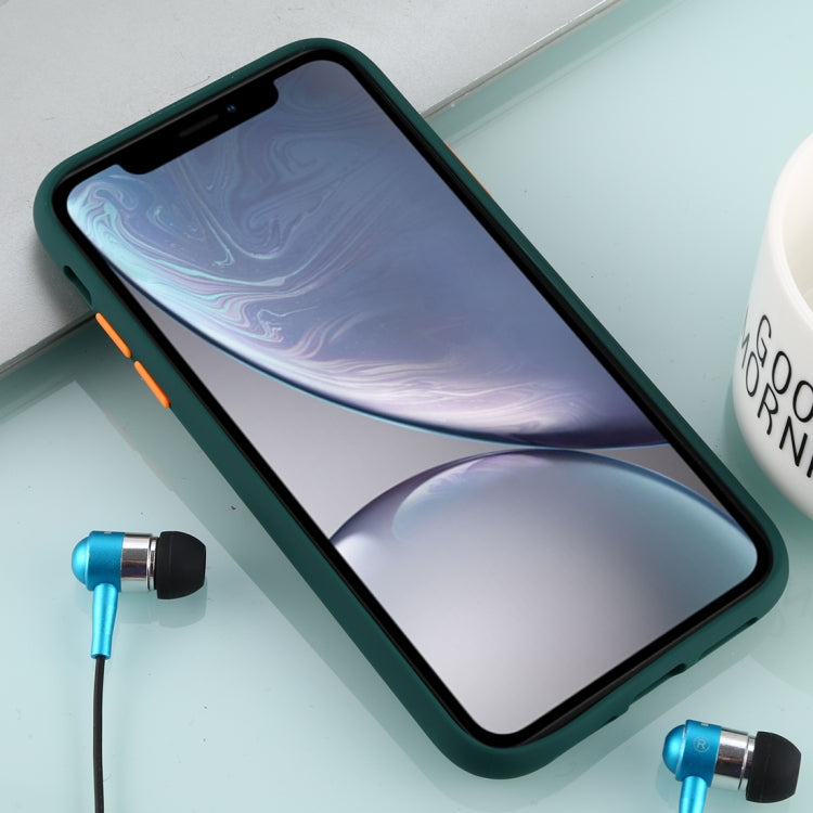 For iPhone XR Skin Hand Feeling Series Anti-fall Frosted PC+ TPU Case