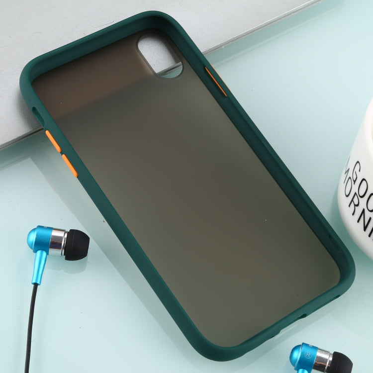 For iPhone XR Skin Hand Feeling Series Anti-fall Frosted PC+ TPU Case