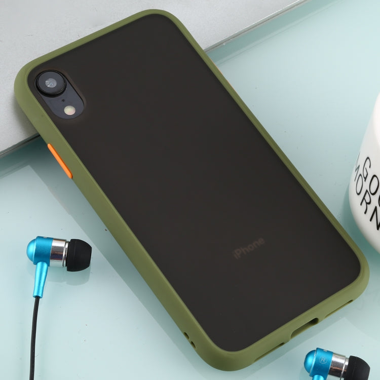 For iPhone XR Skin Hand Feeling Series Anti-fall Frosted PC+ TPU Case
