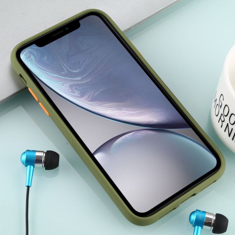 For iPhone XR Skin Hand Feeling Series Anti-fall Frosted PC+ TPU Case