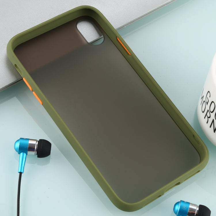 For iPhone XR Skin Hand Feeling Series Anti-fall Frosted PC+ TPU Case