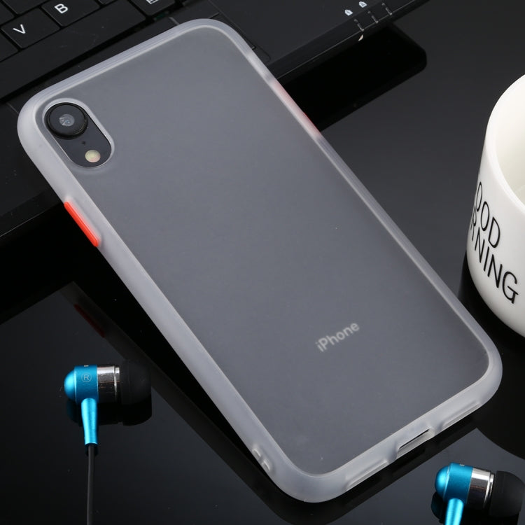 For iPhone XR Skin Hand Feeling Series Anti-fall Frosted PC+ TPU Case