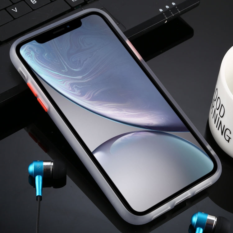 For iPhone XR Skin Hand Feeling Series Anti-fall Frosted PC+ TPU Case