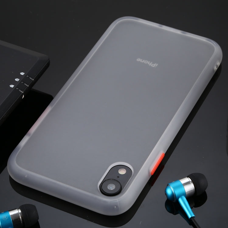 For iPhone XR Skin Hand Feeling Series Anti-fall Frosted PC+ TPU Case