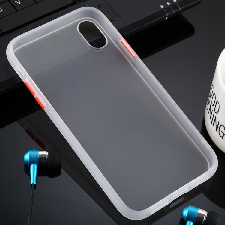 For iPhone XR Skin Hand Feeling Series Anti-fall Frosted PC+ TPU Case