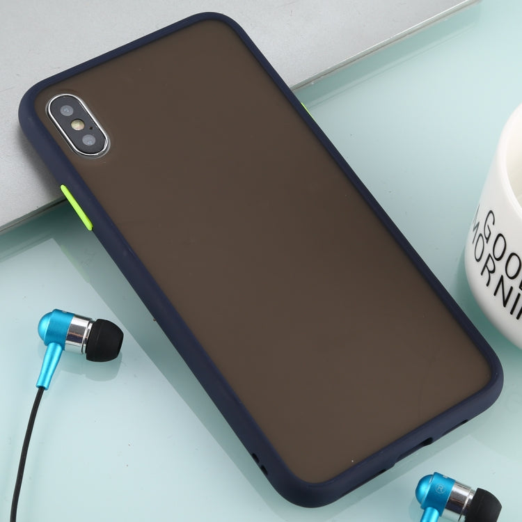 For iPhone XS Max Skin Hand Feeling Series Anti-fall Frosted PC+ TPU Case