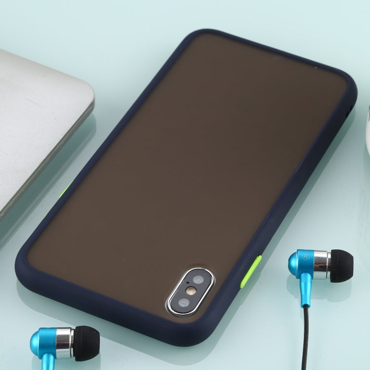 For iPhone XS Max Skin Hand Feeling Series Anti-fall Frosted PC+ TPU Case
