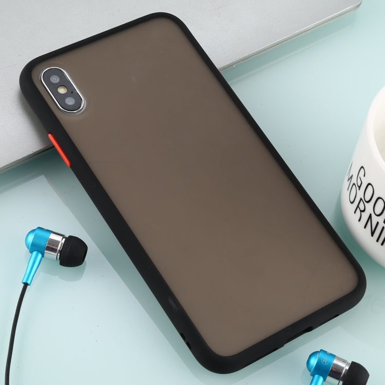 For iPhone XS Max Skin Hand Feeling Series Anti-fall Frosted PC+ TPU Case