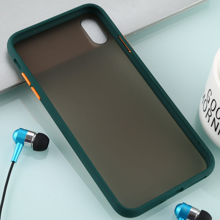 For iPhone XS Max Skin Hand Feeling Series Anti-fall Frosted PC+ TPU Case