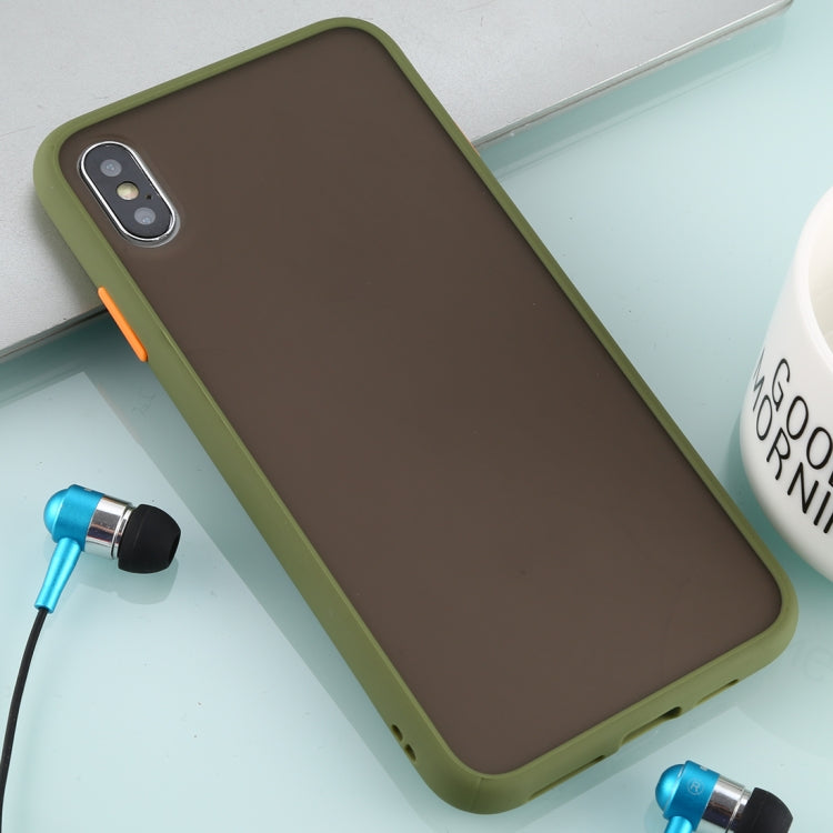 For iPhone XS Max Skin Hand Feeling Series Anti-fall Frosted PC+ TPU Case