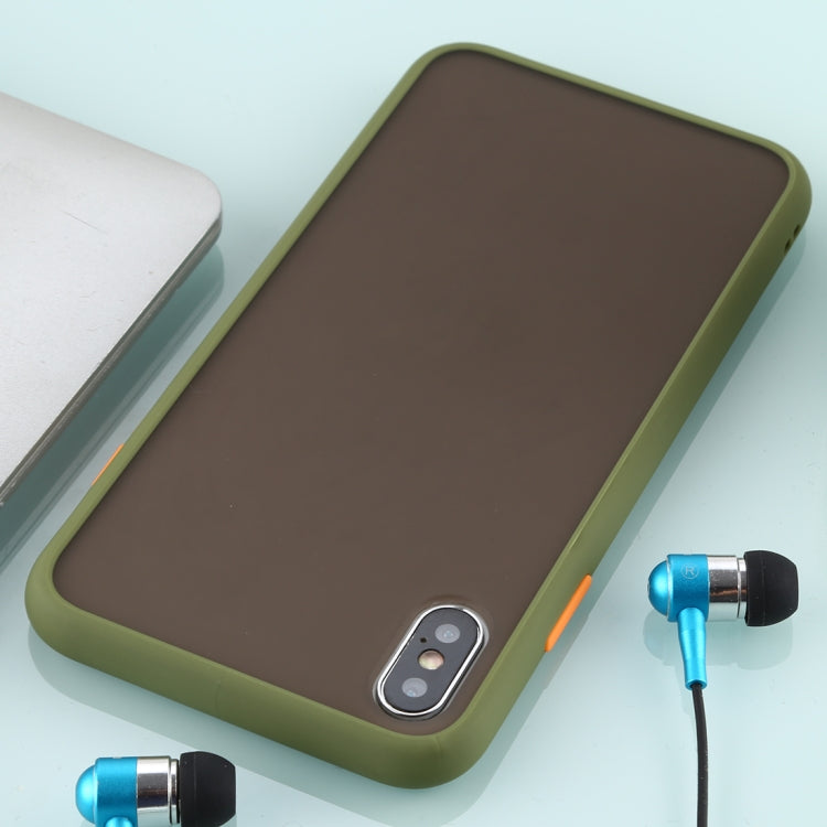 For iPhone XS Max Skin Hand Feeling Series Anti-fall Frosted PC+ TPU Case