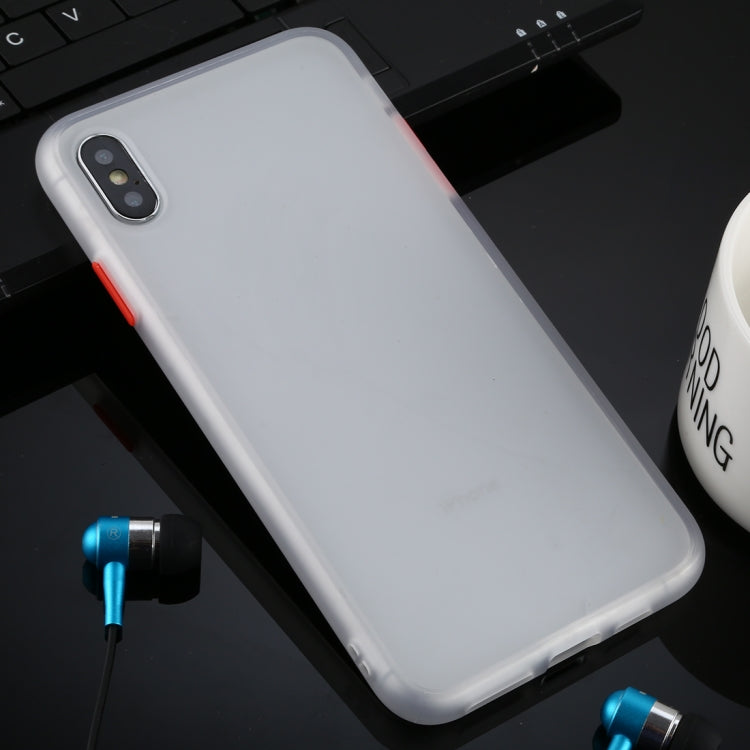 For iPhone XS Max Skin Hand Feeling Series Anti-fall Frosted PC+ TPU Case
