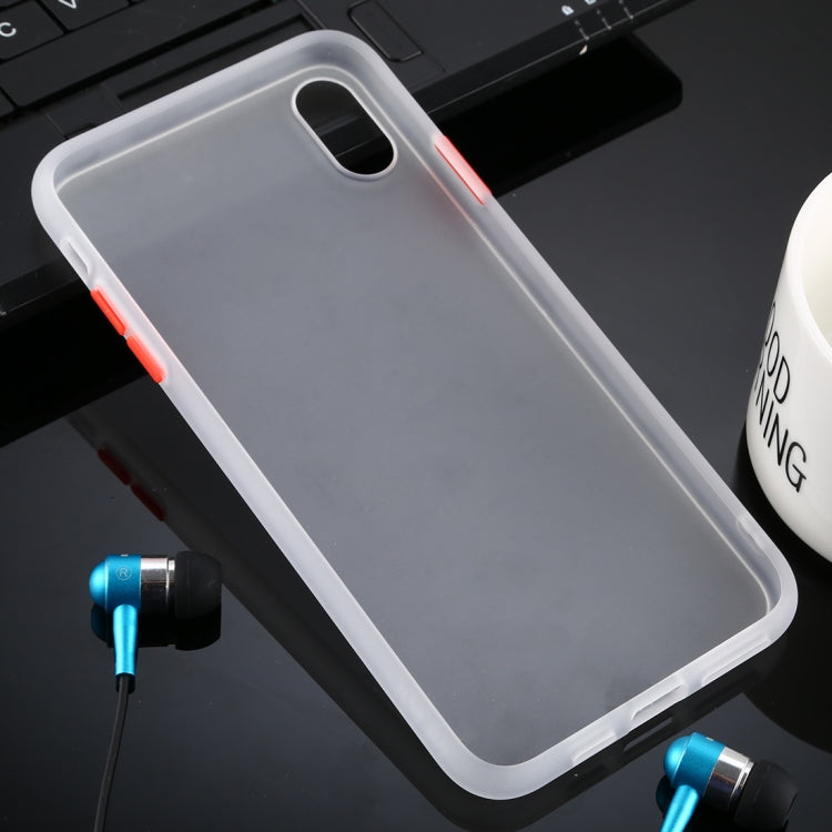 For iPhone XS Max Skin Hand Feeling Series Anti-fall Frosted PC+ TPU Case