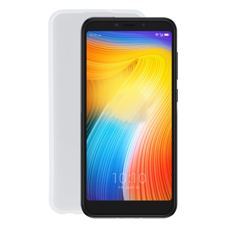 TPU Phone Case For Alcatel 1S 2019(Transparent White)