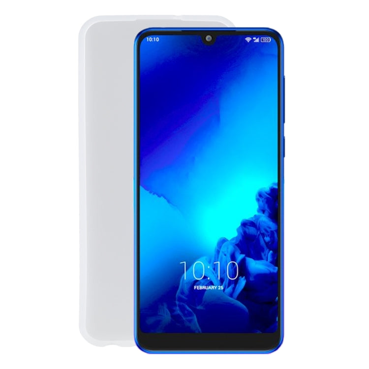 TPU Phone Case For Alcatel 3 2019 Fingerprint Version(Transparent White)