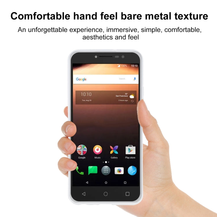 TPU Phone Case For Alcatel A3 XL(Transparent White)