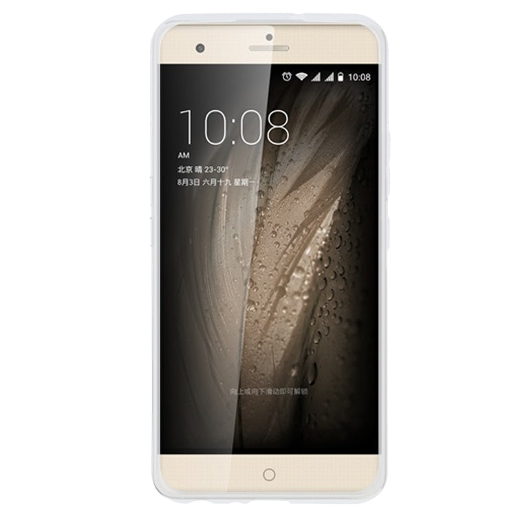 TPU Phone Case For ZTE Blade V7 Max(Transparent White)