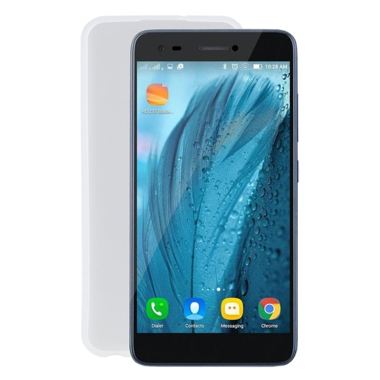 TPU Phone Case For ZTE Blade A606(Transparent White)